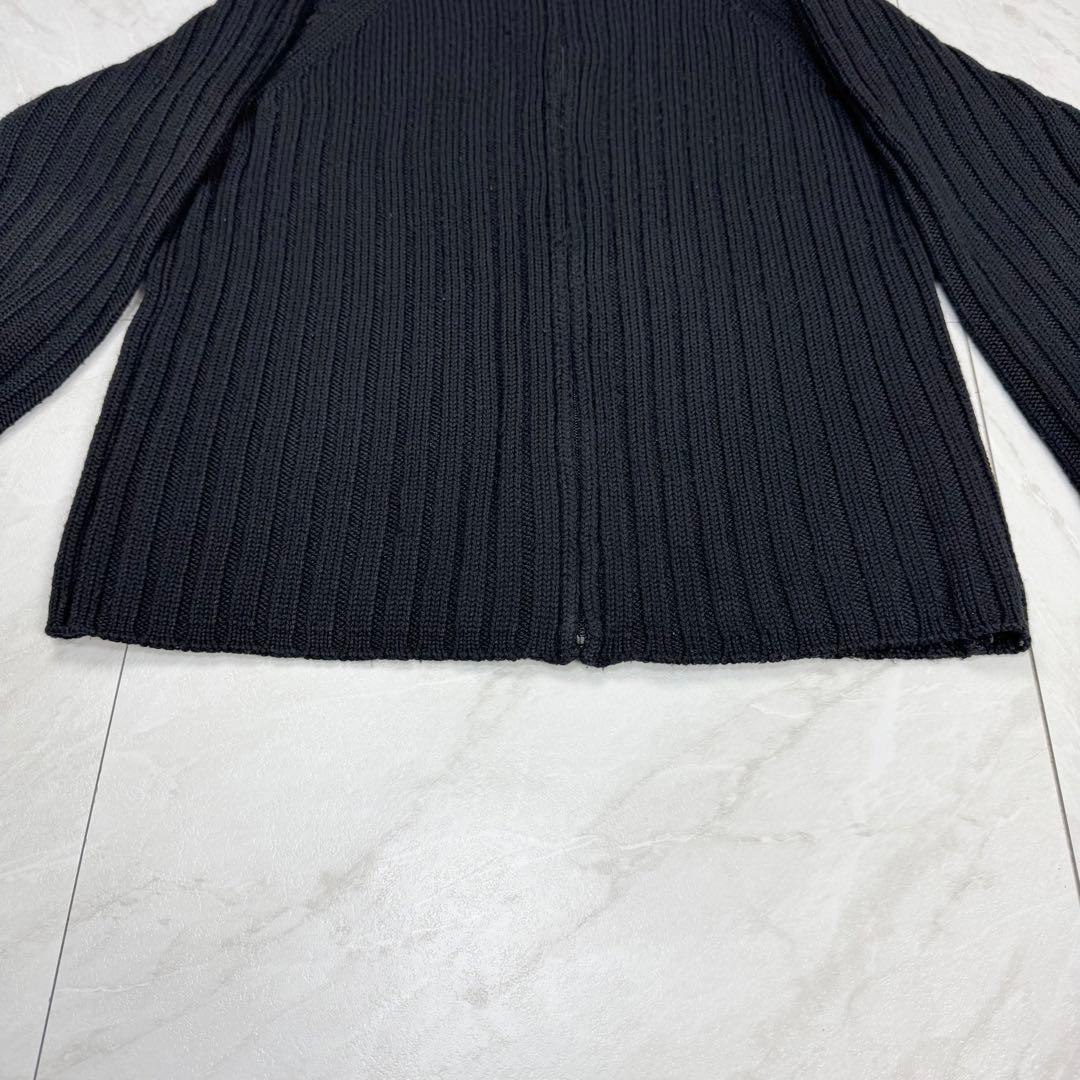 Jean Paul Gaultier ドライバーズニット フルジップ 46 黒