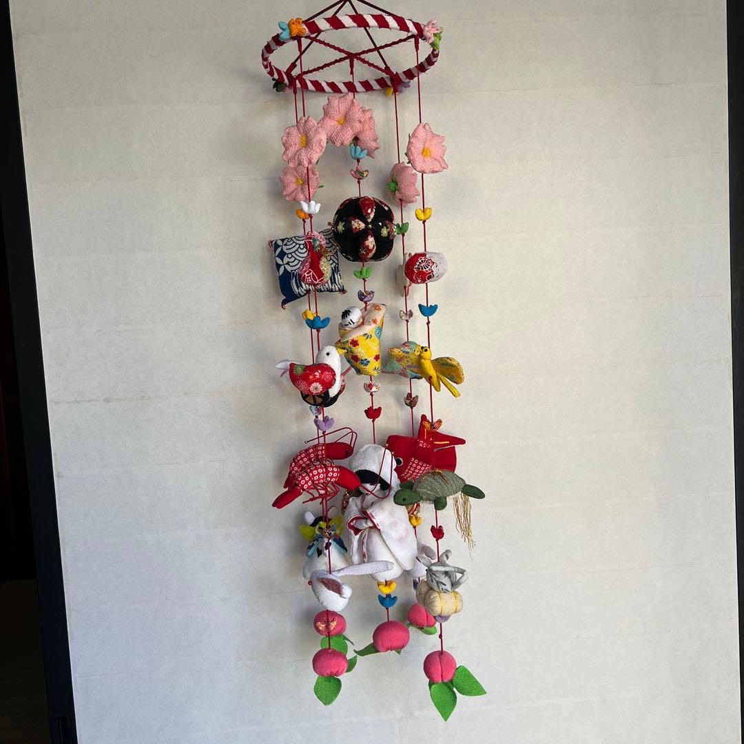 ちりめん吊るし飾り　　三月　（雛飾り）