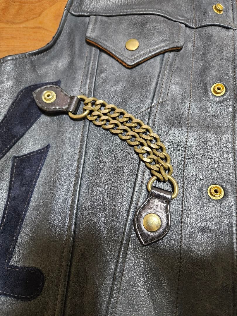 トムさん専用【値下げ】Four Speed 鹿革 レザー ベスト サイズ44