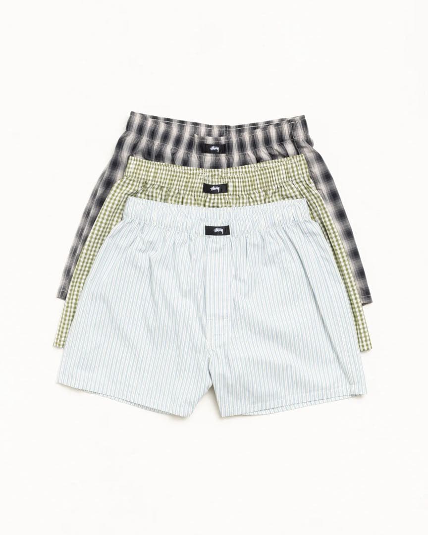 STUSSY ボクサーショーツ 3パック Lサイズ マルチ