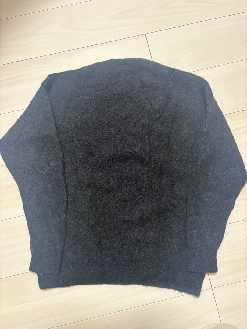 ビューティーアンドユース エアシャギー アルパカ クルーネック ニット