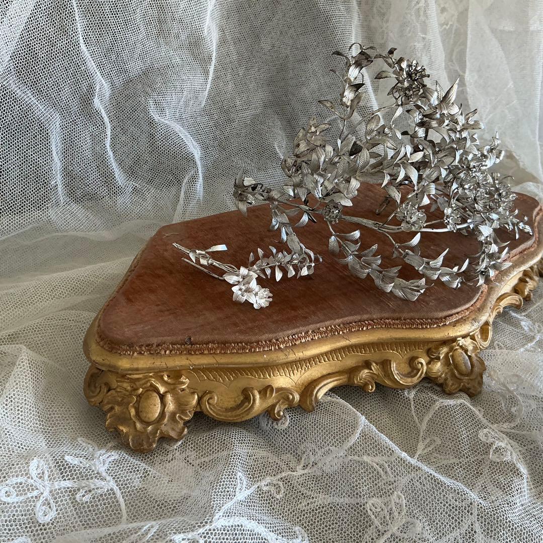 ♡希少♡　フランス　アンティーク　ディスプレイ台　台座　ポワドレ