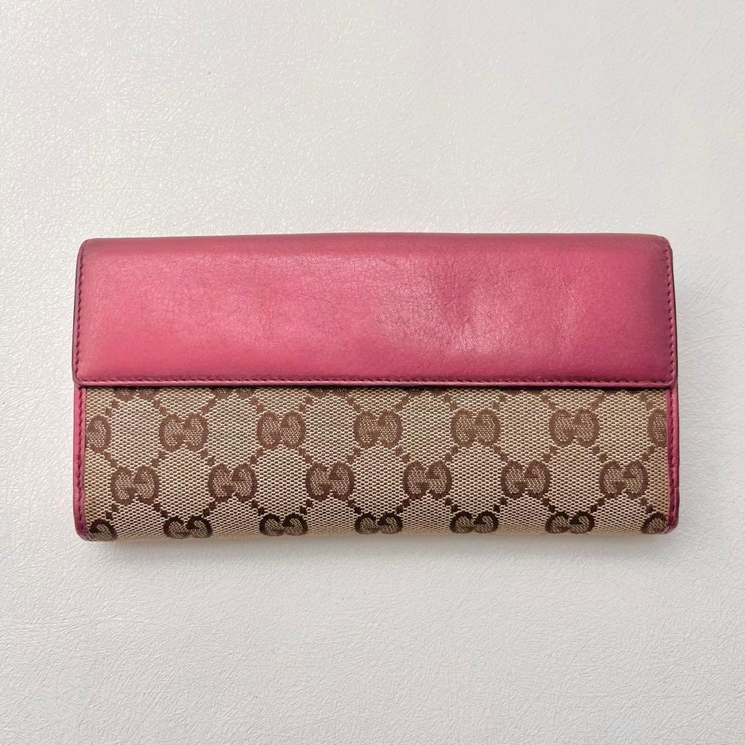 GUCCI グッチ ラブリーハート GGキャンバス 長財布　0206-②