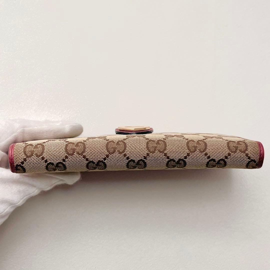 GUCCI グッチ ラブリーハート GGキャンバス 長財布　0206-②