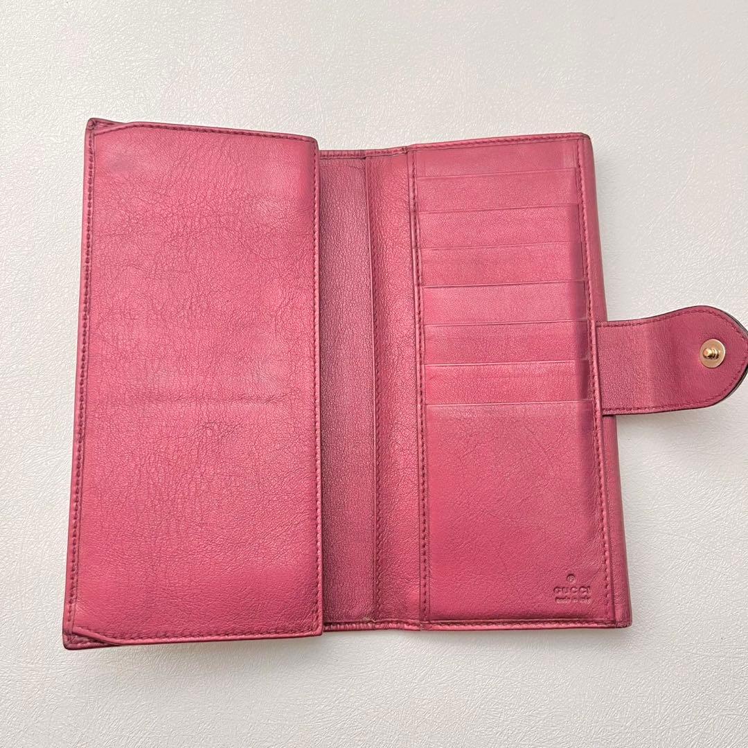 GUCCI グッチ ラブリーハート GGキャンバス 長財布　0206-②