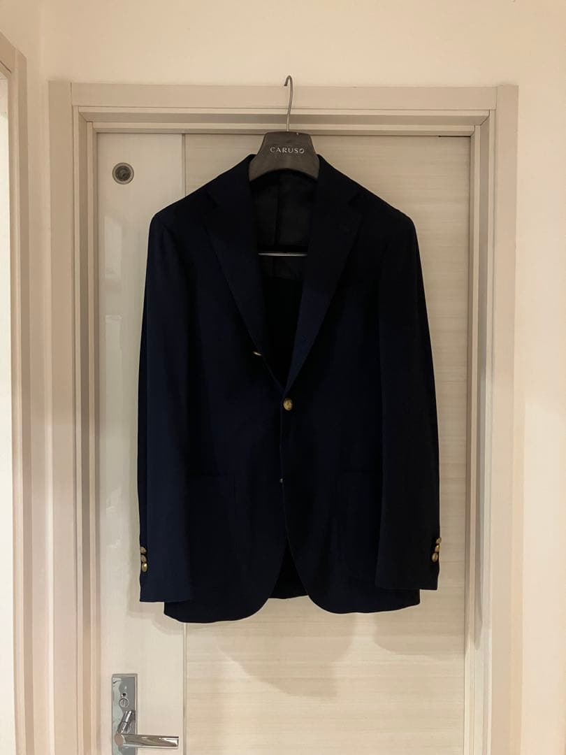 BEAMS F ネイビー テーラードジャケット 48 美品