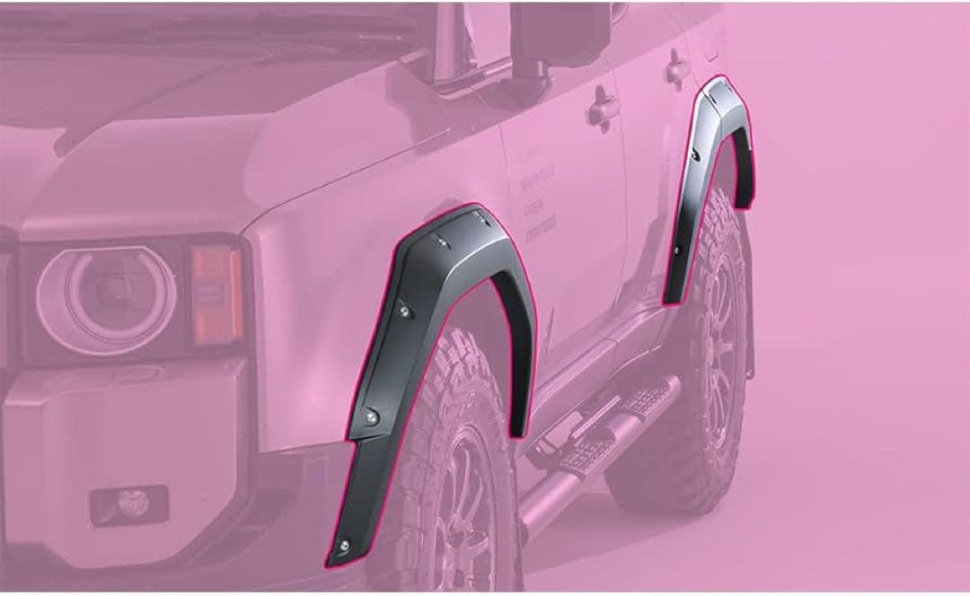 ランクル250 JAOS オーバーフェンダー　ラプターライナー塗装