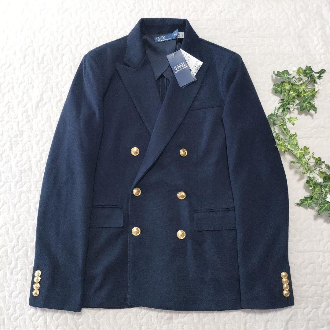 未使用品✨ポロバイラルフローレン　ニットブレザー　金ボタン　4