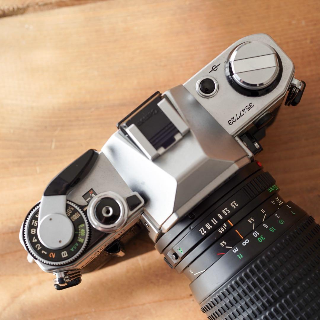 【撮影済み】Canon AE-1 フィルムカメラ 70-200mmレンズ付き