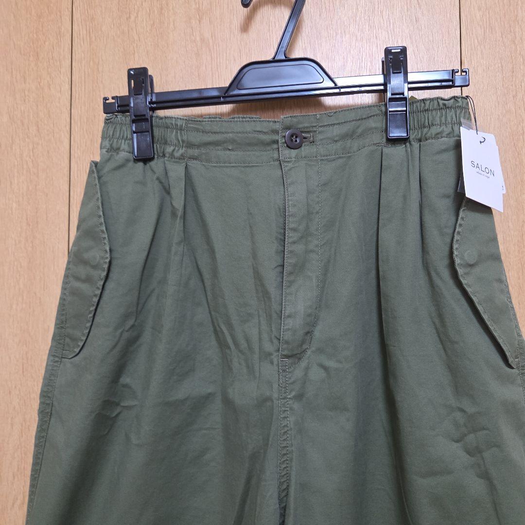 SALON ワークパンツ オリーブ