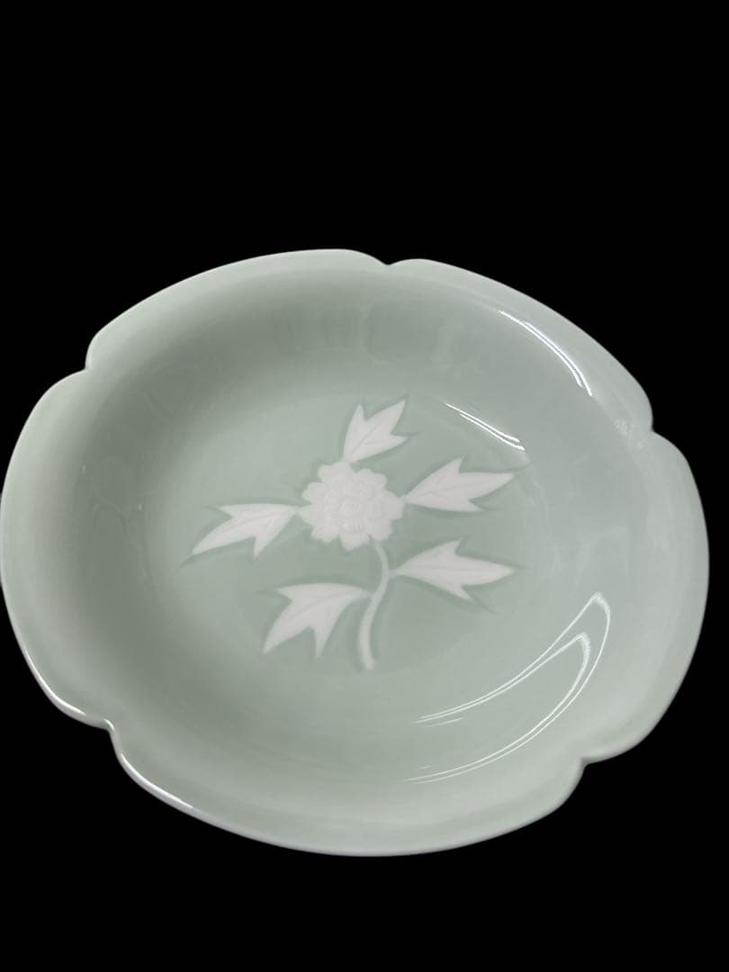 井上萬二 青白磁　飾皿