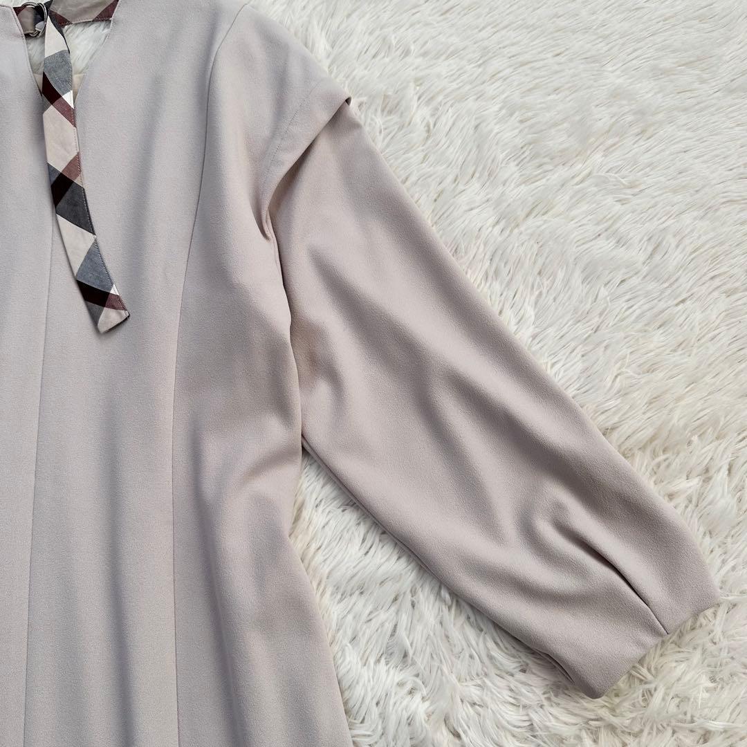 クリストブリッジ ロングワンピース チェック ゆったり シワになりにくい M