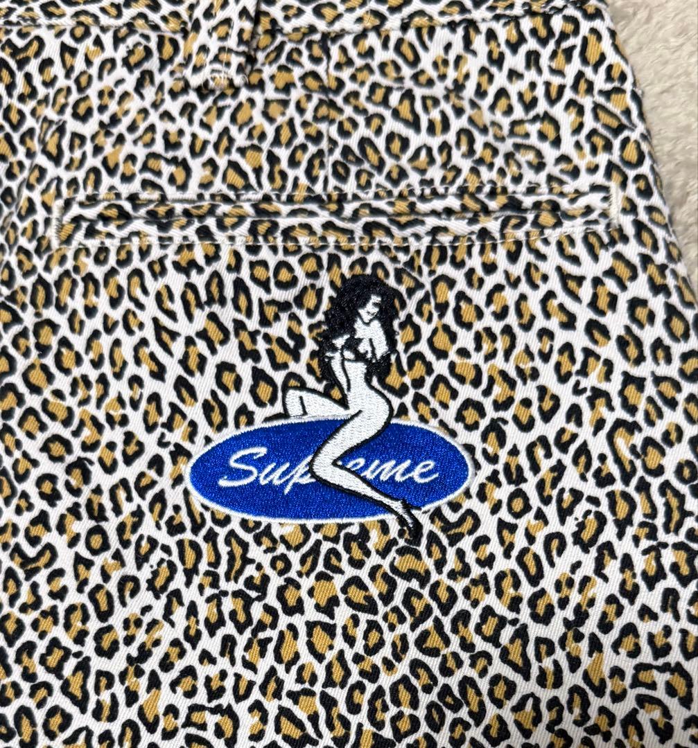 美品！Supreme Chino Pants 25FW Leopard 30