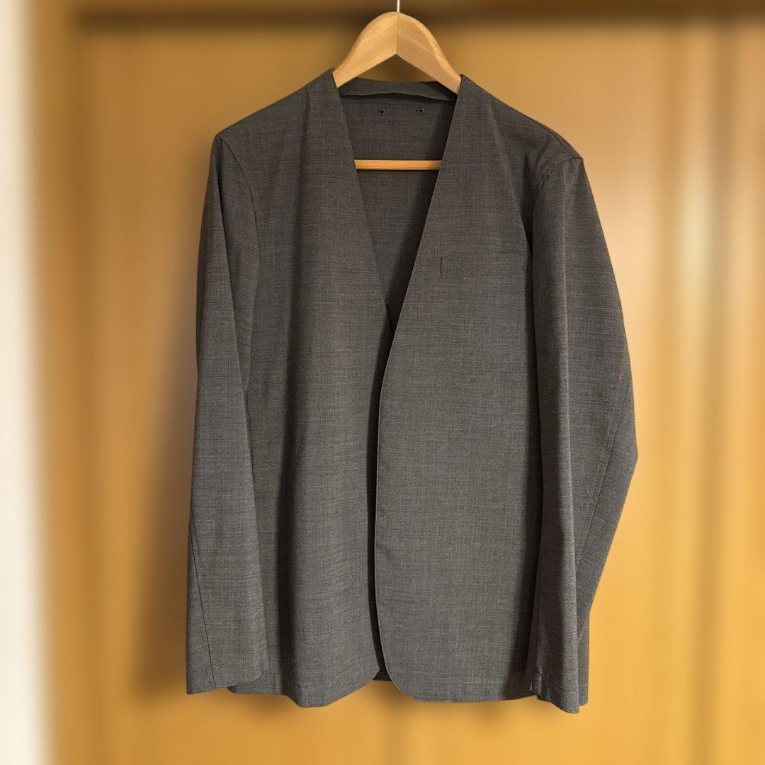 SOPHNET. グレー ノーカラージャケット　セットアップ