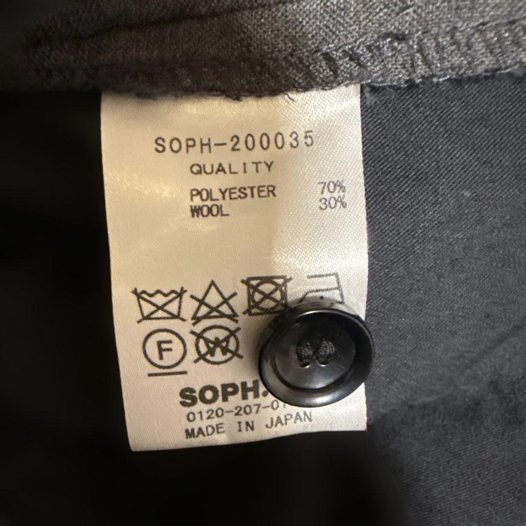 SOPHNET. グレー ノーカラージャケット　セットアップ