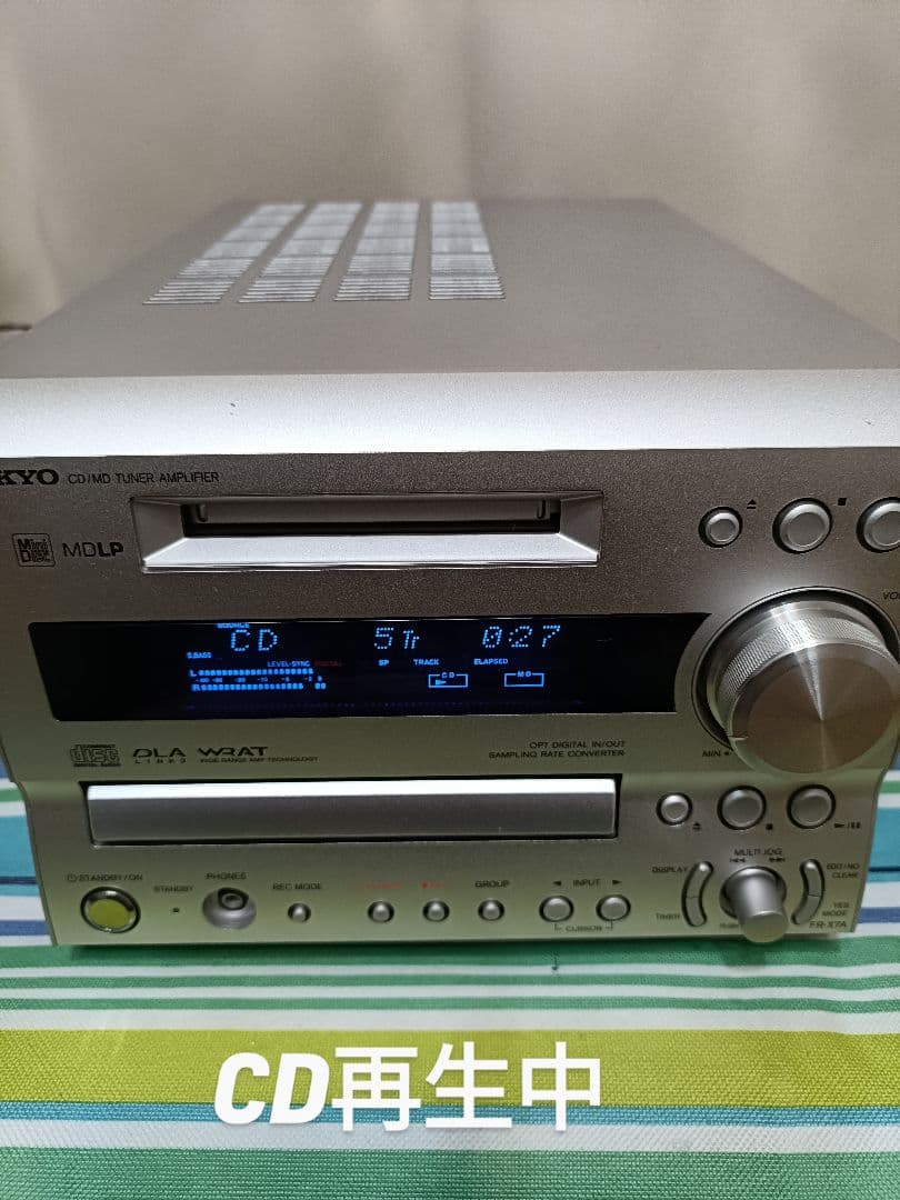 ONKYO FR-X7A CD/MD/FM,AM 整備済　完動品　リモコン付き
