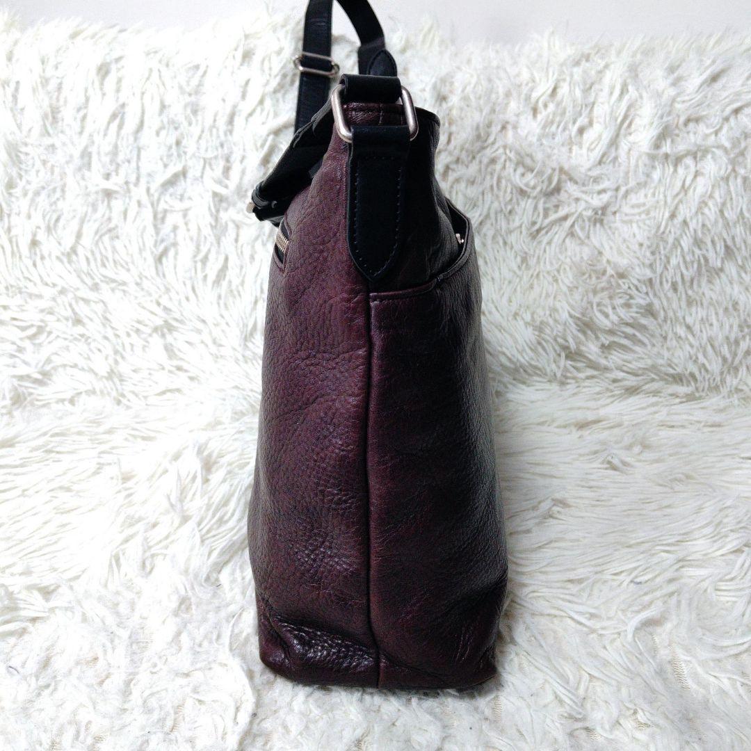 美品 ✨️ マーガレットハウエル MHL レザーショルダーバッグ ダークブラウン