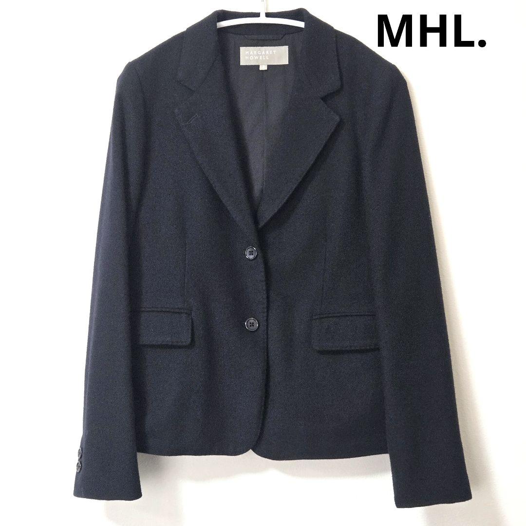 【美品】マーガレットハウエルブラックウールジャケット ウール100%　MHL