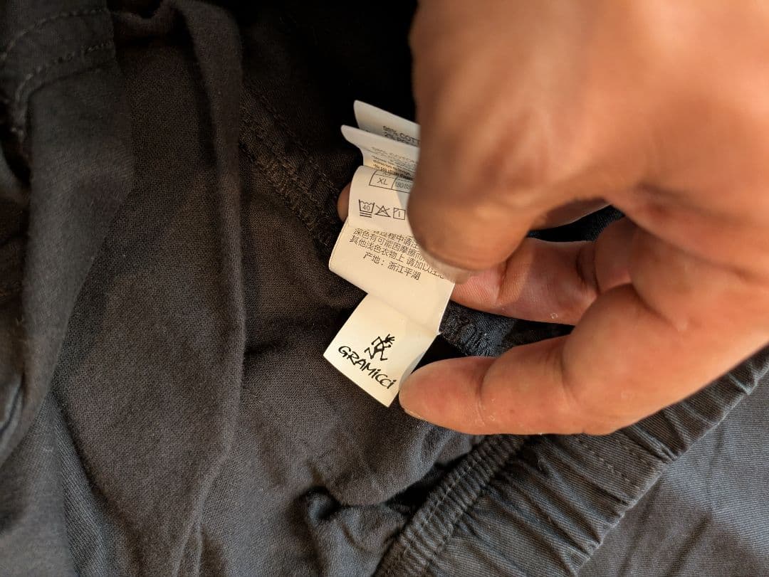 【着用１回】GRAMICCI、G108-OGS NNパンツ 、sizeMブラック