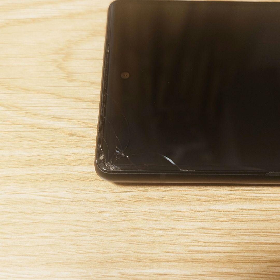 画面割れ　Google Pixel 6 128GB 　ストーミーブラック
