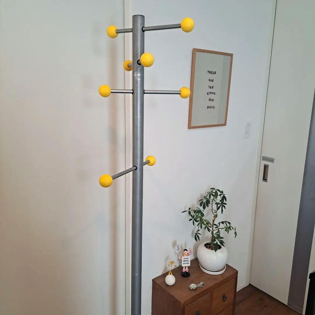 ミッドセンチュリー　ポールハンガー　ハンガーラック　モダン　レトロポップ