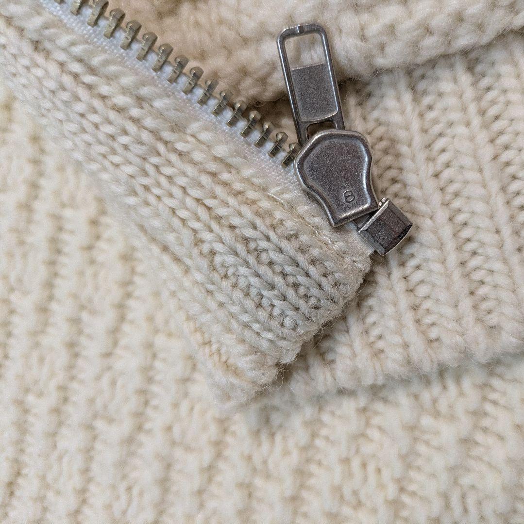 BATONER SHIPS別注 アランニット カウチンセーター カーディガン L