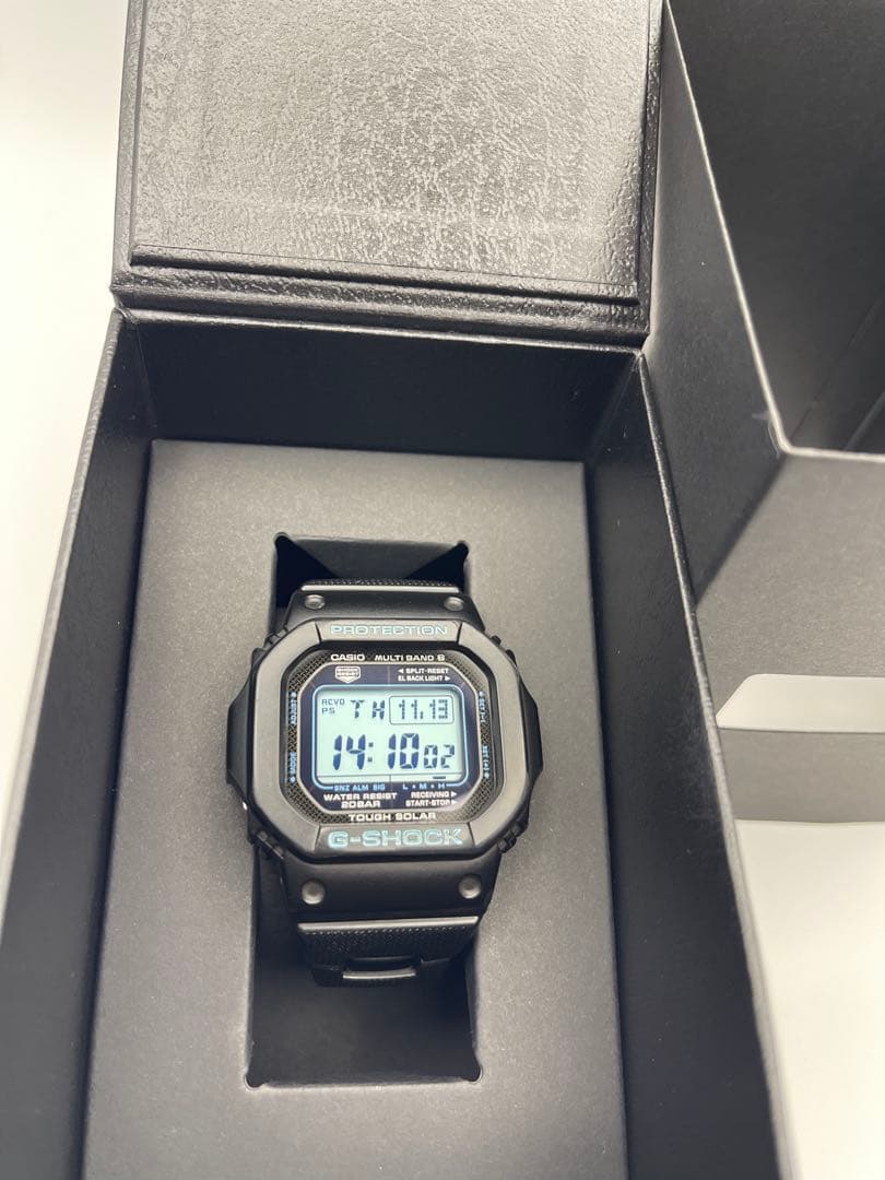 美品 G-SHOCK GW-M5610BA Dバックル ブルー 水色CASIO