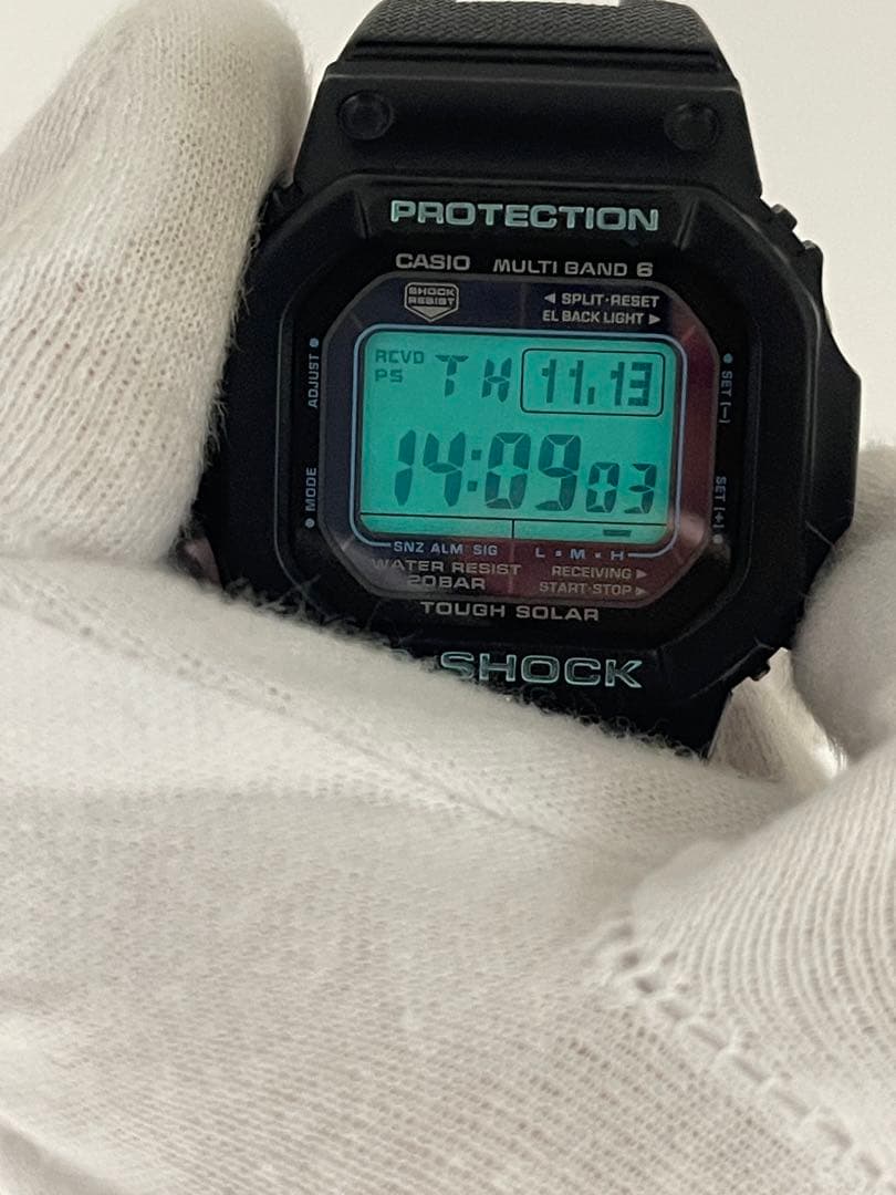 美品 G-SHOCK GW-M5610BA Dバックル ブルー 水色CASIO