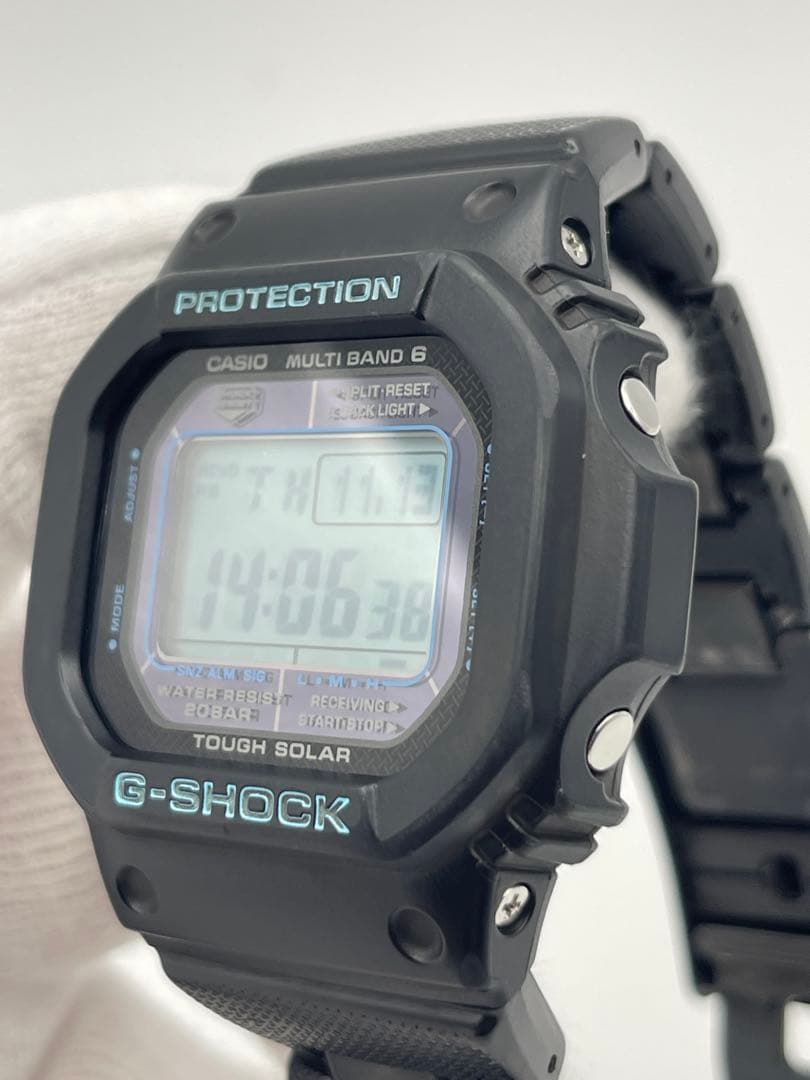 美品 G-SHOCK GW-M5610BA Dバックル ブルー 水色CASIO