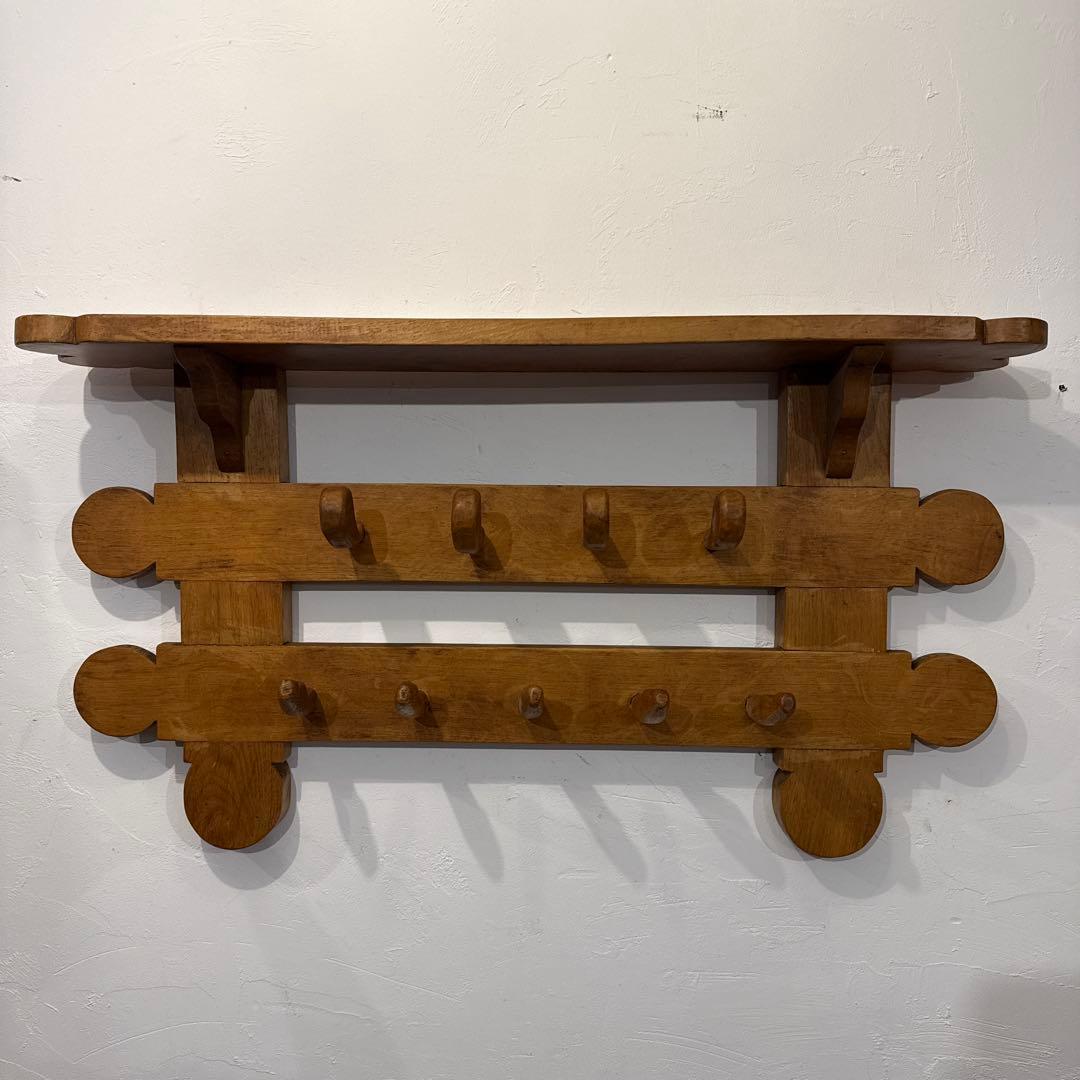 年末年始saleヴィンテージ　木製ウォールハンガー　壁掛け　ハンガーラック