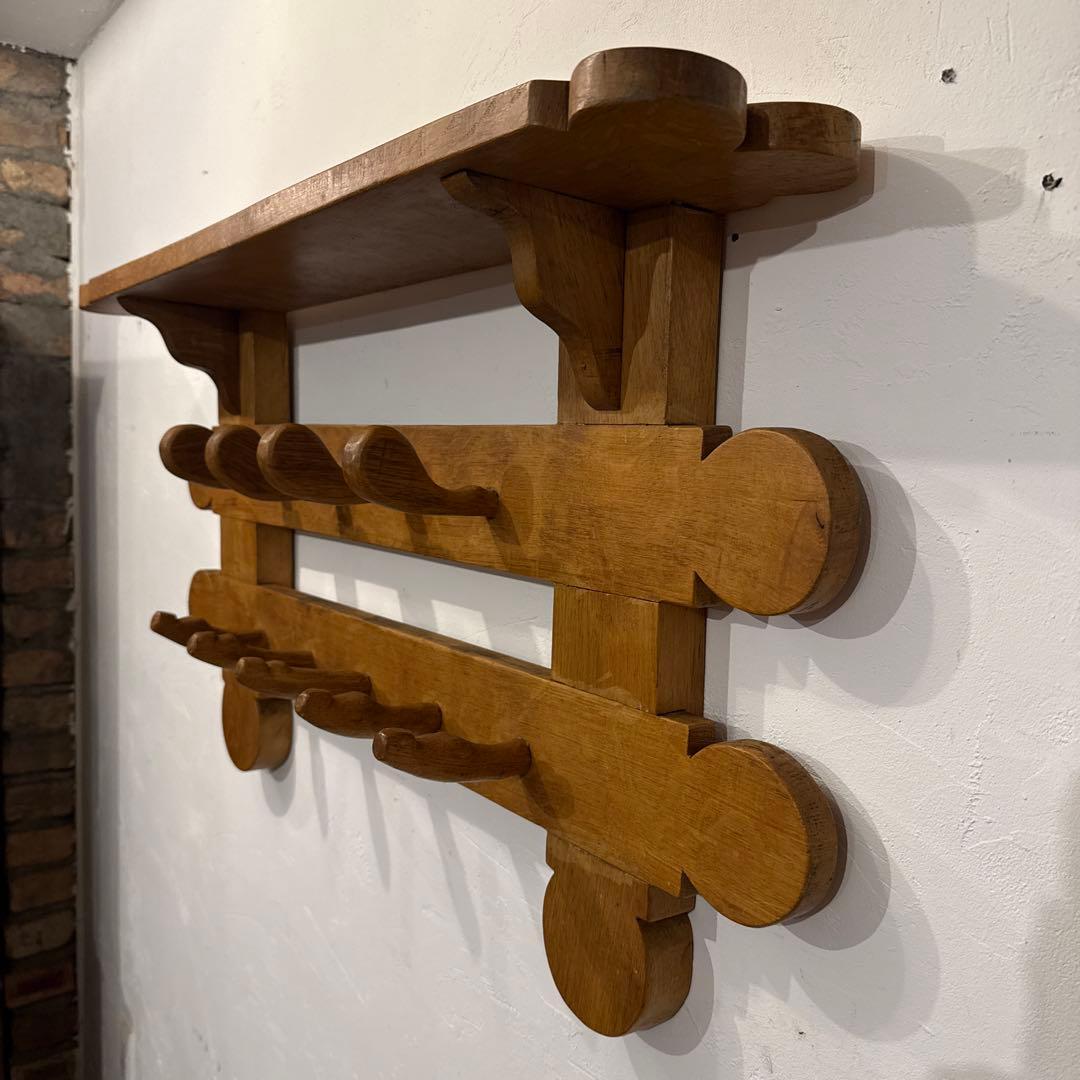 年末年始saleヴィンテージ　木製ウォールハンガー　壁掛け　ハンガーラック