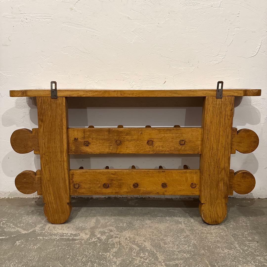 年末年始saleヴィンテージ　木製ウォールハンガー　壁掛け　ハンガーラック