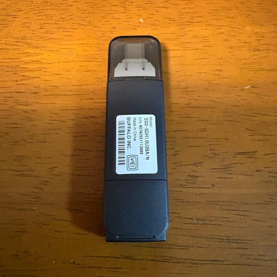BUFFALO 外付けSSD 1TB SSD-SDH1.0U3-BA/N