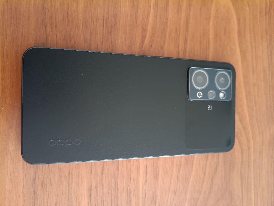 【マイク難あり、ケース、液晶カバー付き】OPPO RENO 9A　ナイトブラック