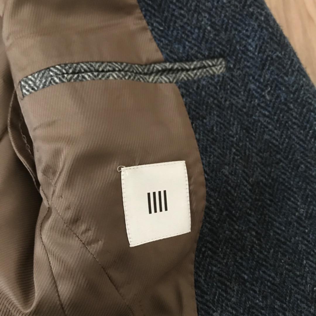 SUITSELECT HARRISTWEED テーラードジャケット ネイビー M