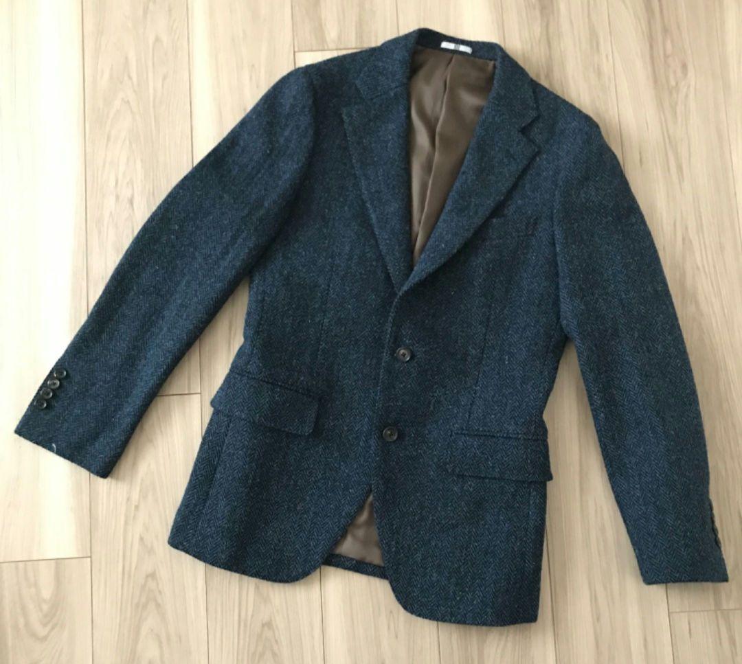 SUITSELECT HARRISTWEED テーラードジャケット ネイビー M