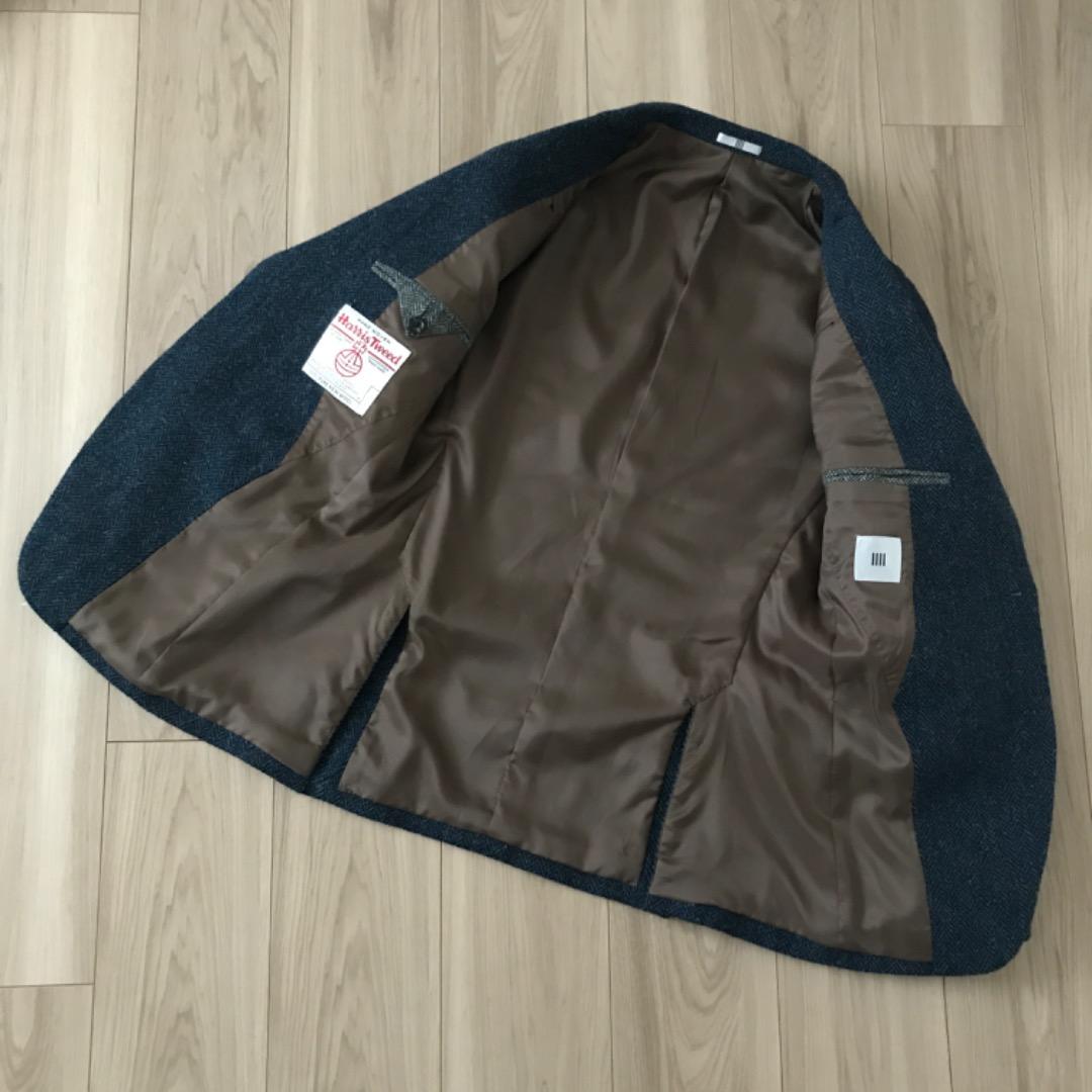 SUITSELECT HARRISTWEED テーラードジャケット ネイビー M