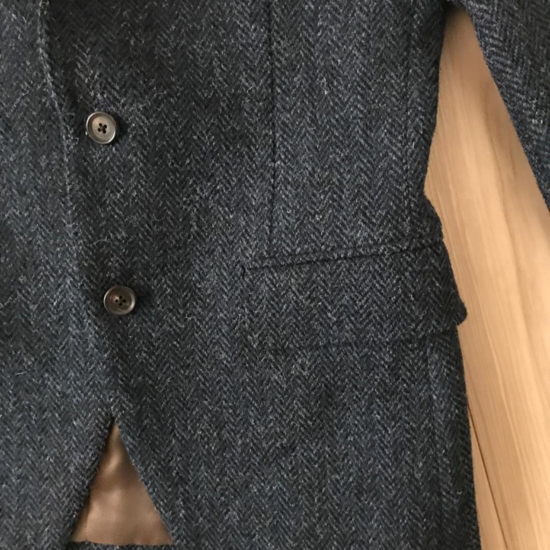 SUITSELECT HARRISTWEED テーラードジャケット ネイビー M