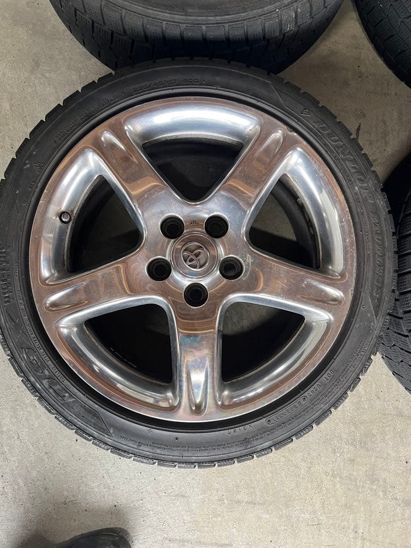 17インチ アリスト300v純正5スポークホイールセット