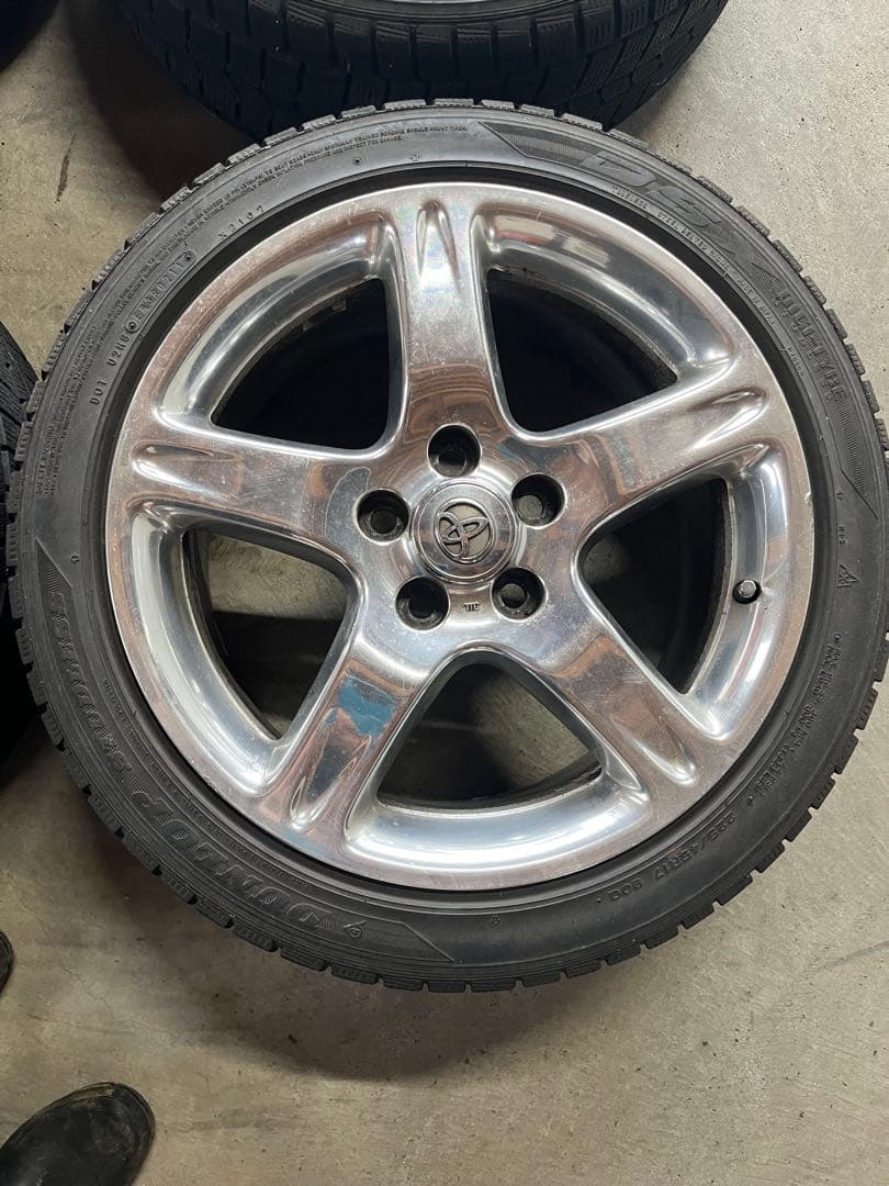 17インチ アリスト300v純正5スポークホイールセット