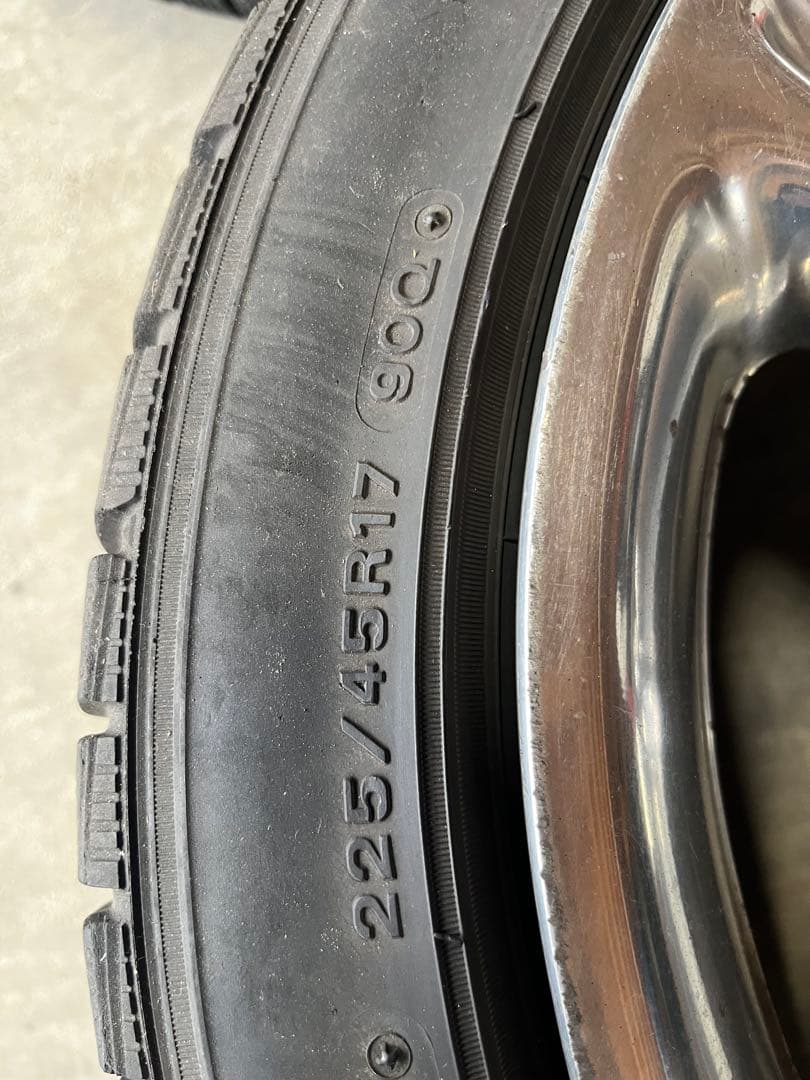 17インチ アリスト300v純正5スポークホイールセット