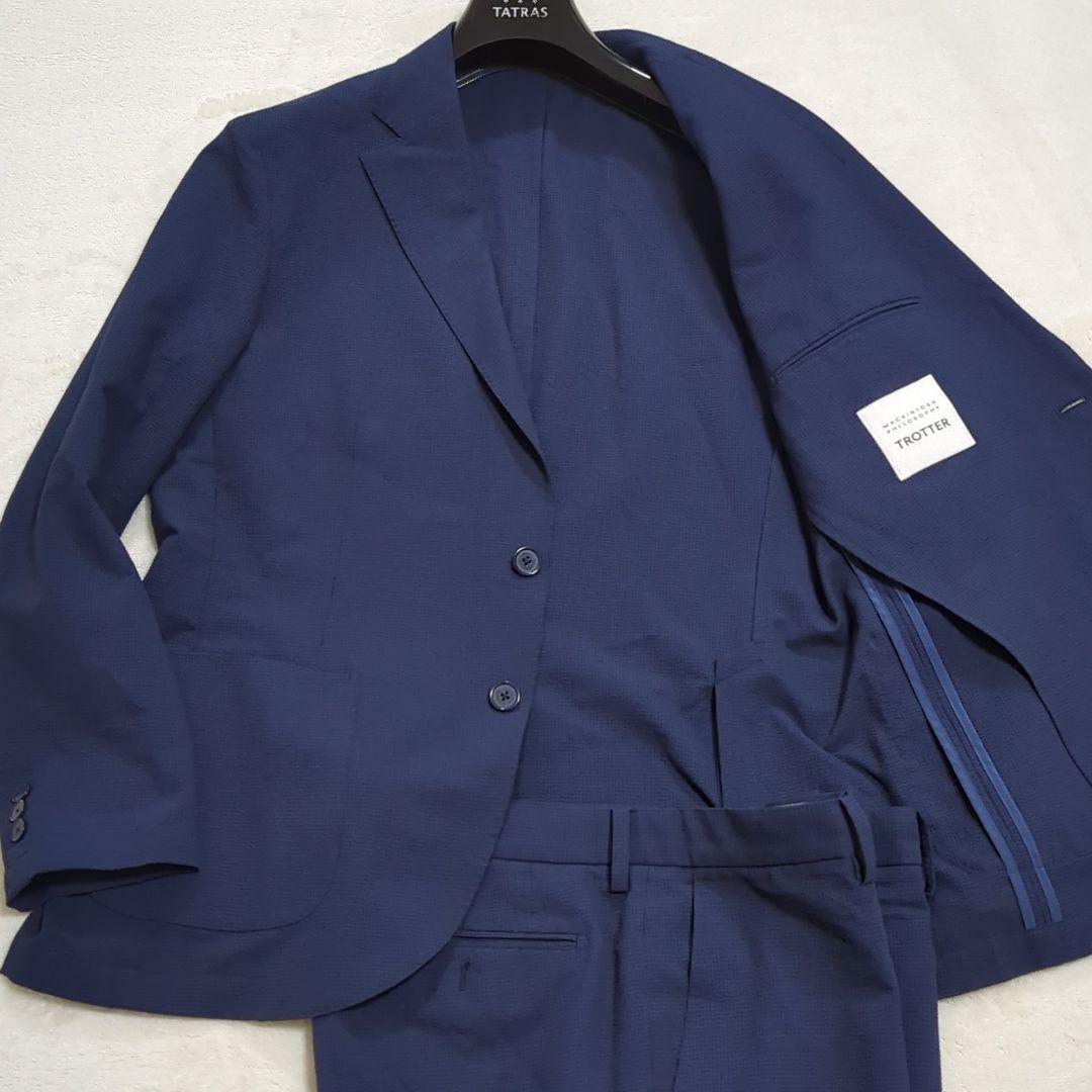 美品 XL相当 シアサッカー マッキントッシュフィロソフィー セットアップ