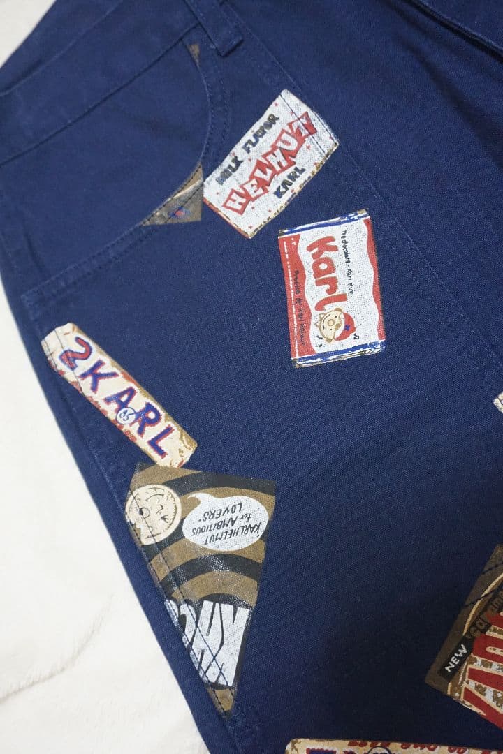 Karl Helmut カールヘルム パンツ ワッペン柄 ペインター ワーク M