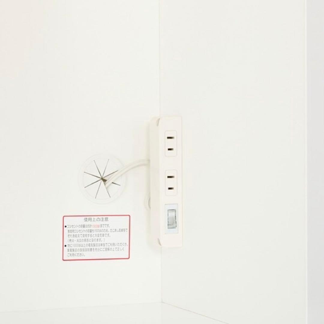 年末大幅値引！ ニトリ UV鏡面 食器棚 90 レジューム キッチンボード 高級