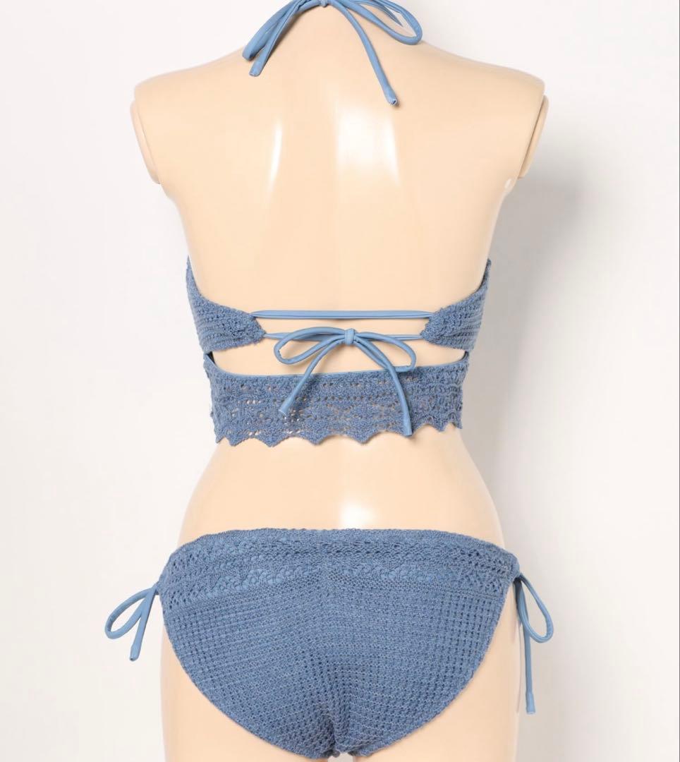 三愛水着楽園　オールスカラップニットビキニ