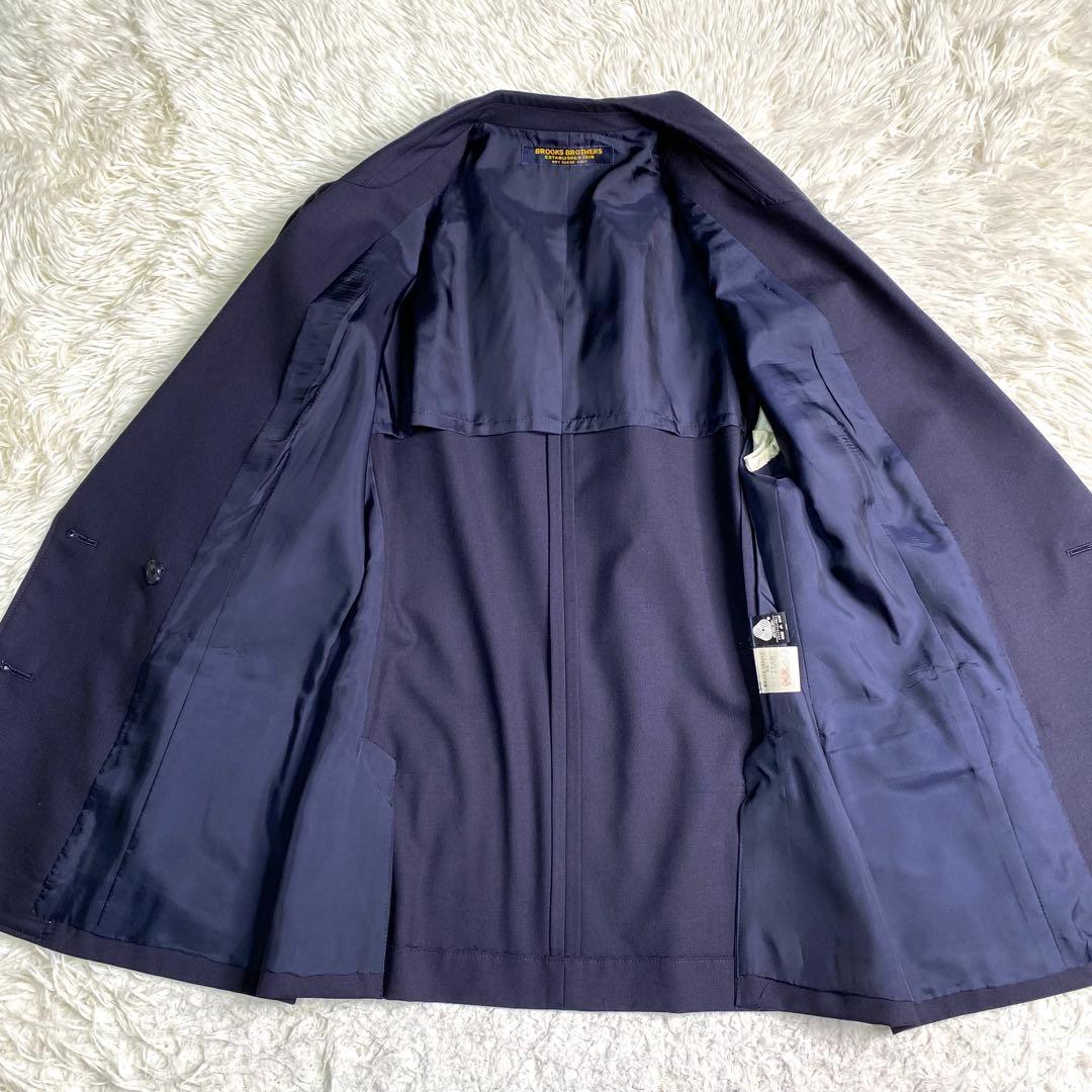 美品✨ブルックスブラザーズ テーラード 紺ブレ ダブル 金ボタン