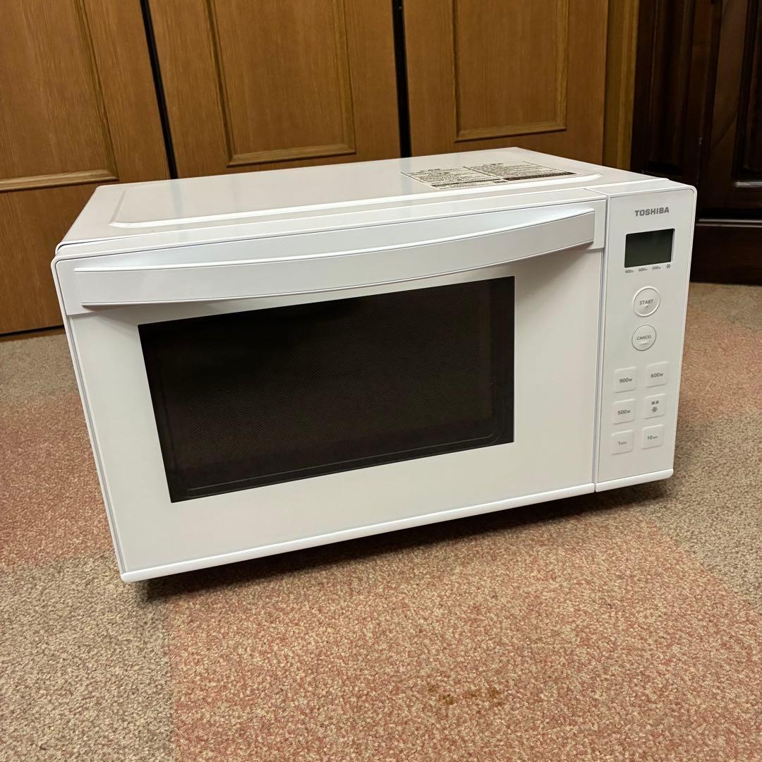 TOSHIBA(東芝) 電子レンジ 17L 縦開き 単機能 フラットテーブル