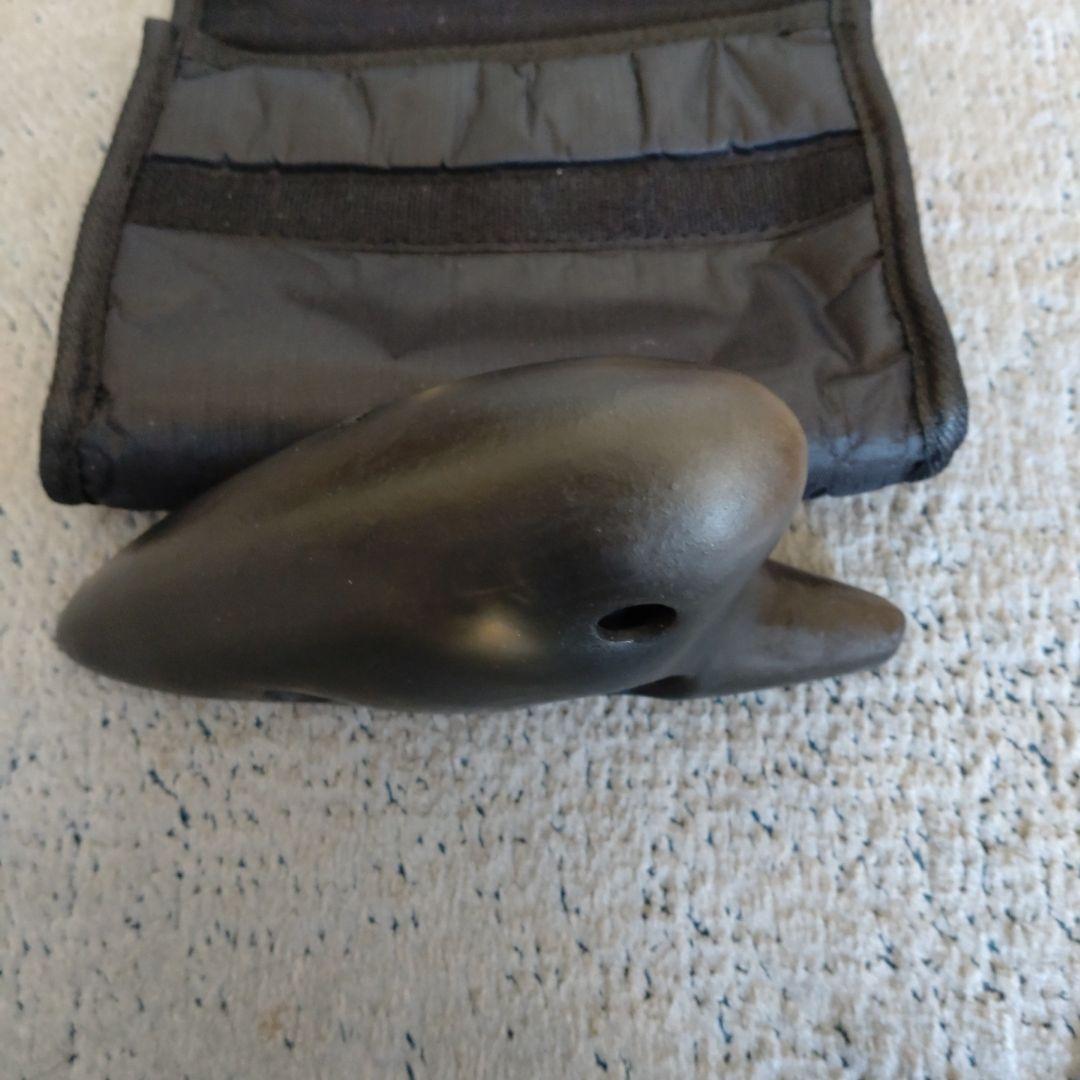 Ti amo　オカリナ6F 黒陶モデル　11穴※24時間以内に発送可能