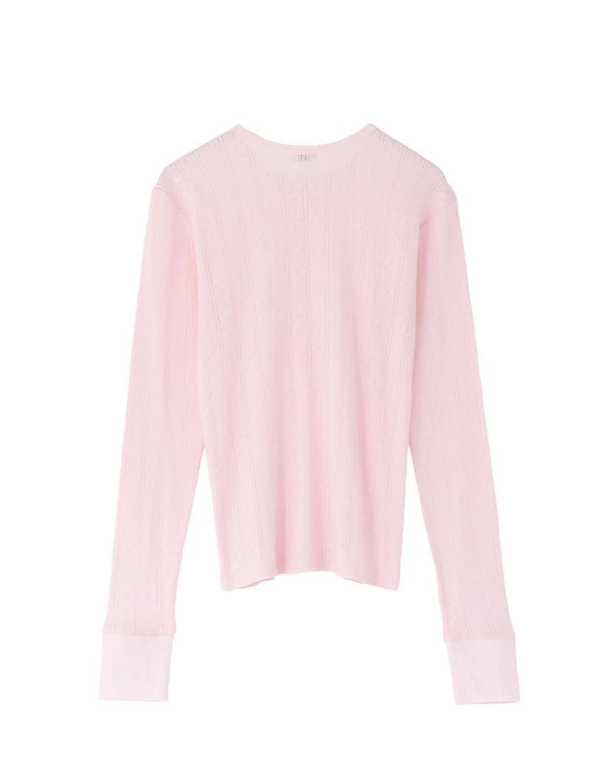 SEA ヘンリーネック L/S TEE ピンク