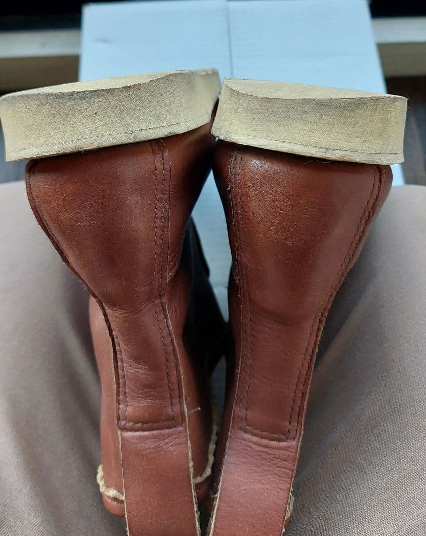 ラッセルモカシン　ブラウンレザーブーツ